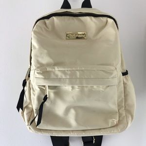 Betsey Johnson light yellow backpack